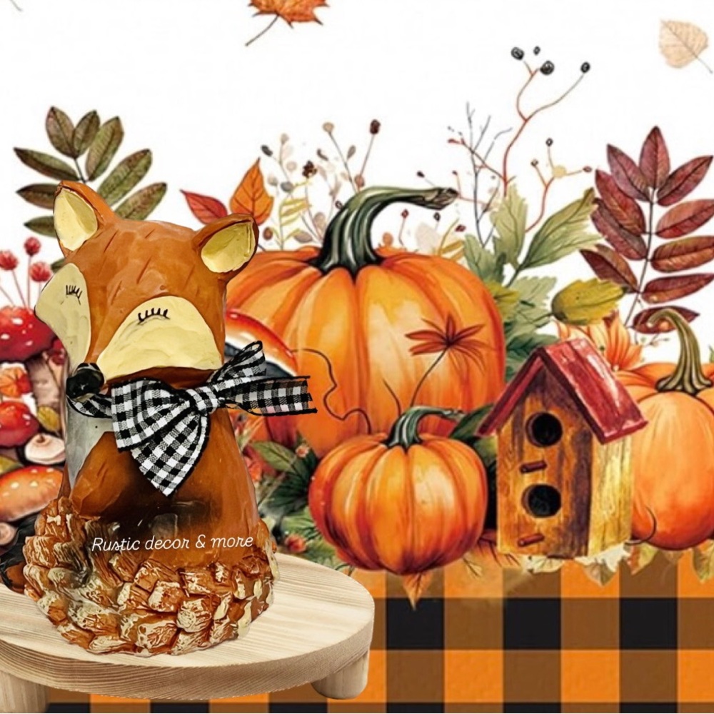 Farmhouse Fall Woodland Fox for your tier trays